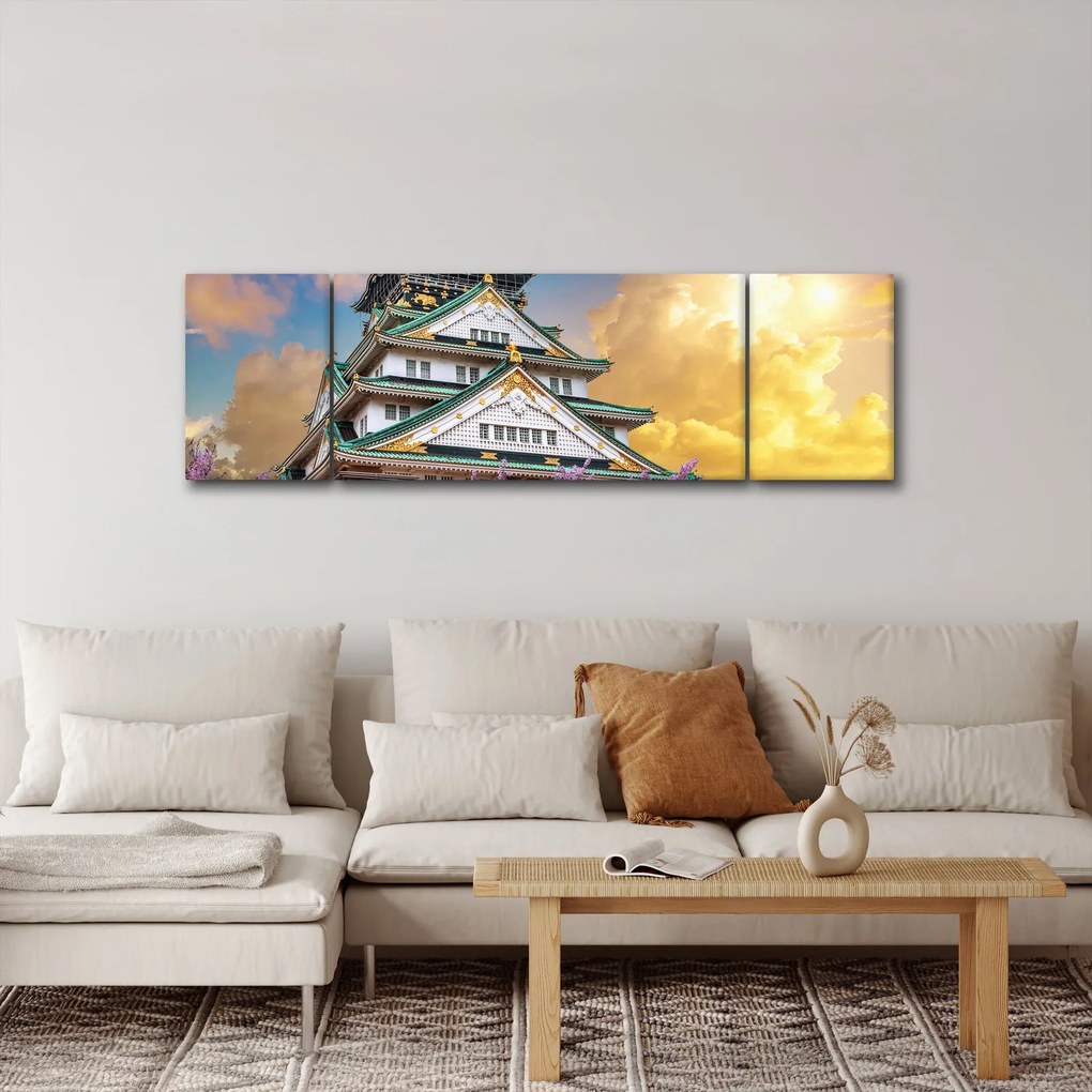 Obraz - Zamek Osaka (170x50 cm)