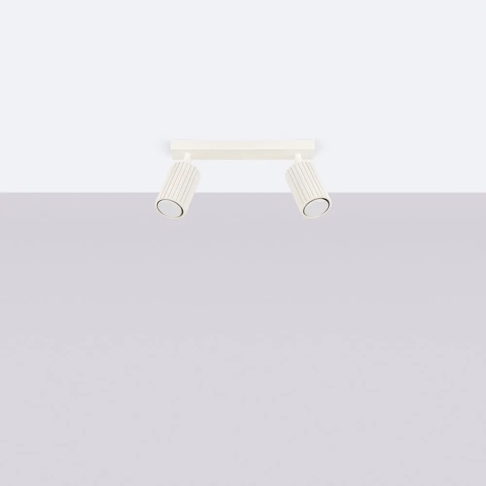 Kremowa lampa punktowa 6,5x30 cm Gleam – Sollux