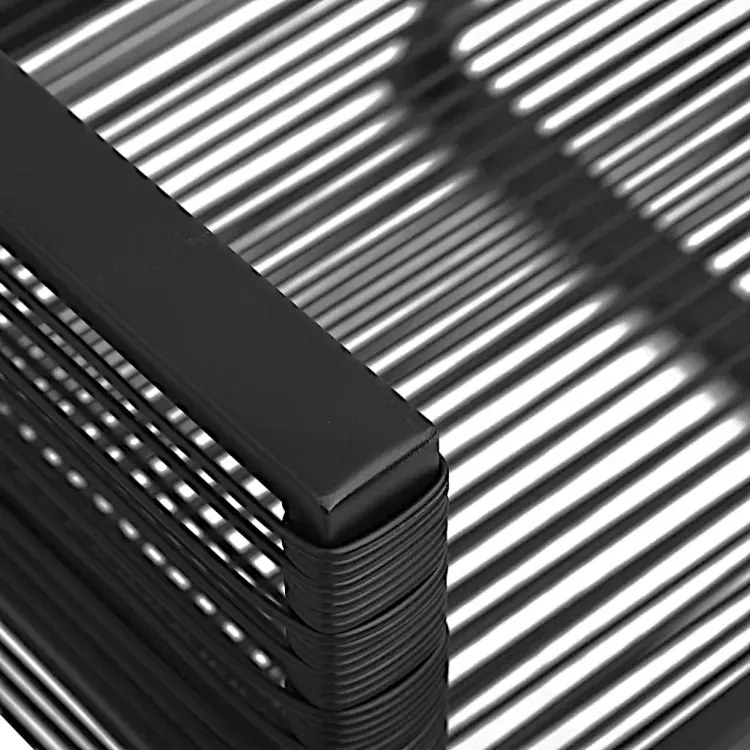 Zestaw dwóch minimalistycznych krzeseł rattanowych do ogrodu B3-Z73