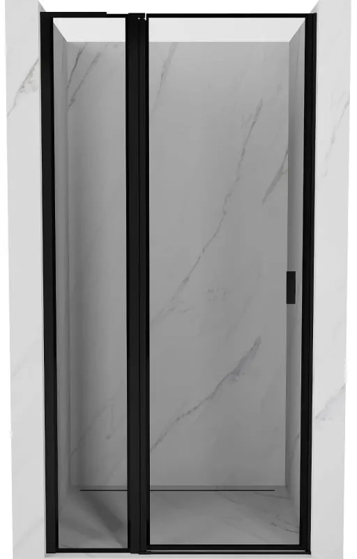 Mexen Mist L drzwi prysznicowe uchylne lewe 120 cm, czarna ramka, czarne - 8A4L-120-000-70-70-L