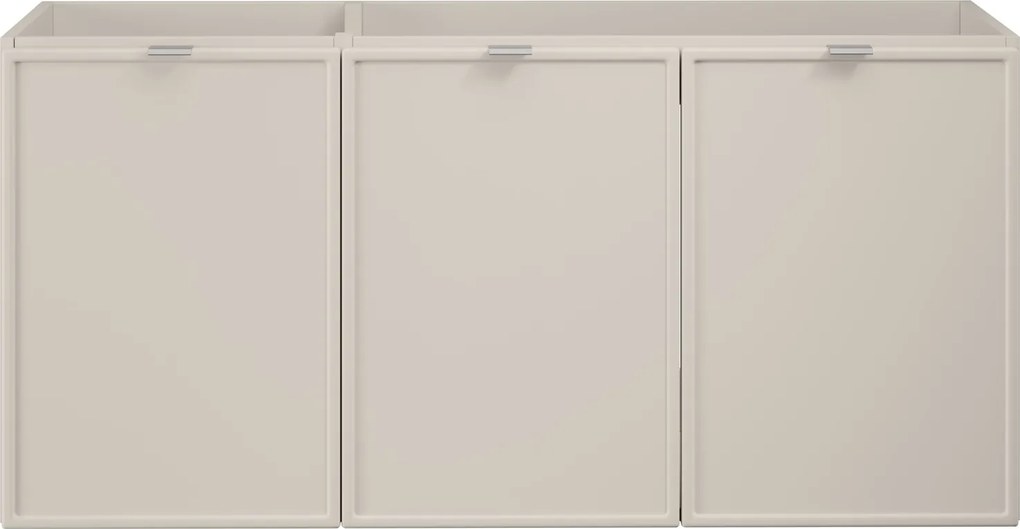 Trzydrzwiowa szafka łazienkowa Bella 120 cm, kaszmir
