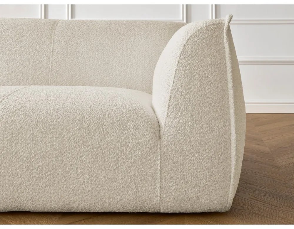 Beżowa sofa z materiału bouclé 242 cm Giorgia – Bobochic Paris