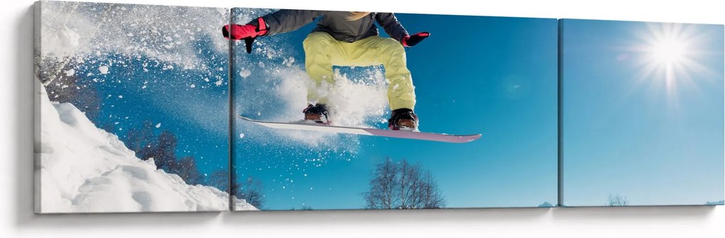 Obraz - Snowboardzista (170x50 cm)