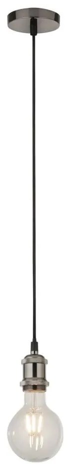 Searchlight 7461SS - Lampa wisząca na lince SUSPENSION 1xE27/60W/230V srebrna