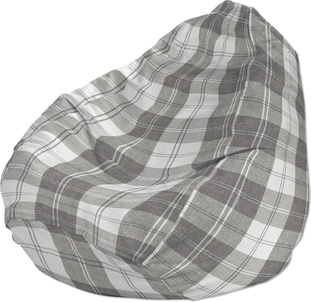 Pokrowiec na worek do siedzenia kolor szary tkanina strukturalna, wzorzysta