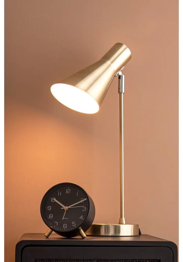 Czarny budzik Karlsson Lofty, ø 11 cm