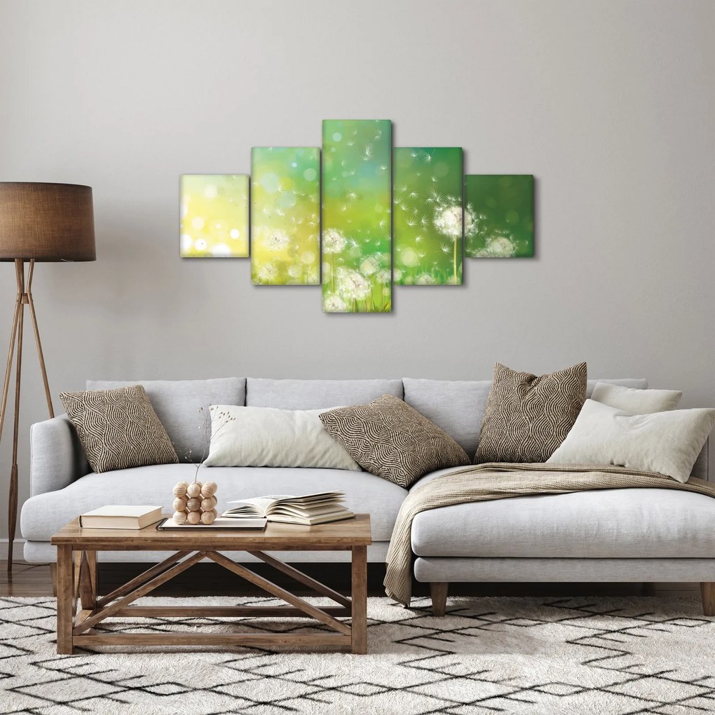 Obraz - Kwitnące mlecze (125x70 cm)