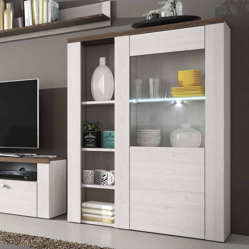 Komoda LARISSA 100 cm do Salonu Sypialni Odcienie szarości