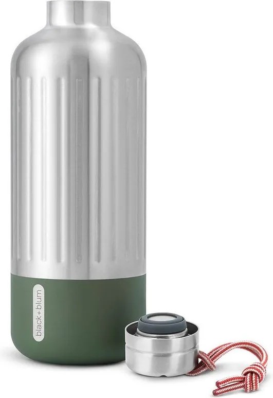 Butelka termiczna ze stali nierdzewnej w kolorze srebra 850 ml Explorer – Black + Blum