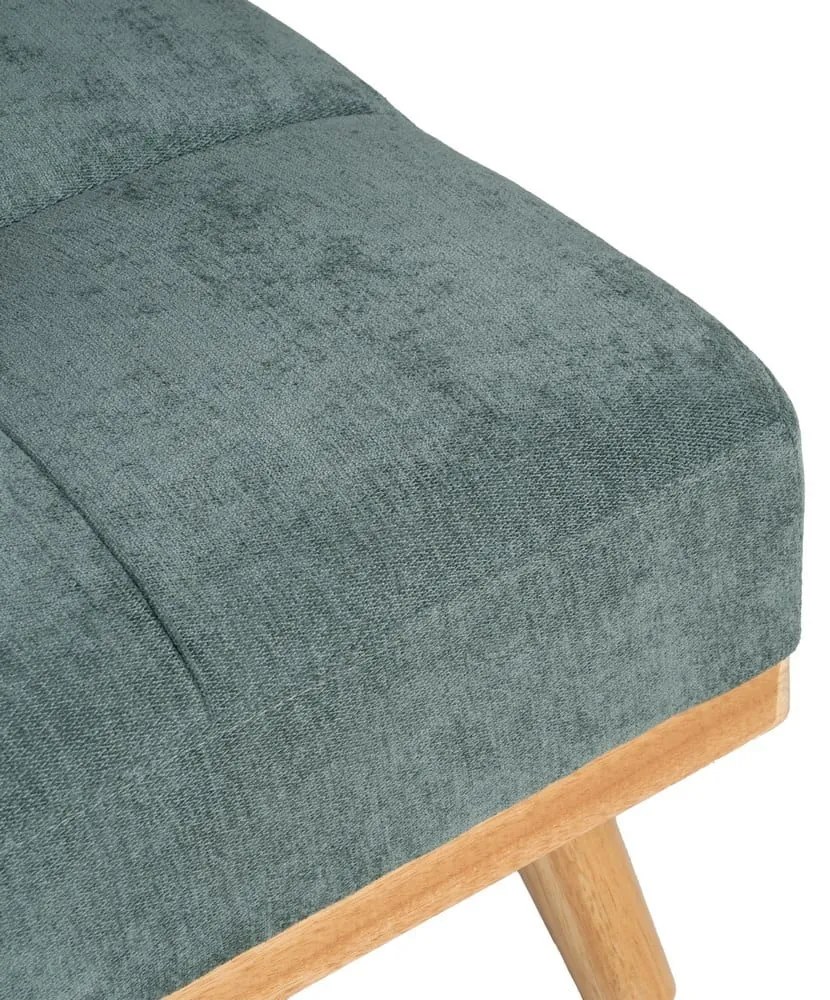 Turkusowa rozkładana sofa z tkaniny szenilowej 178 cm – Ixia