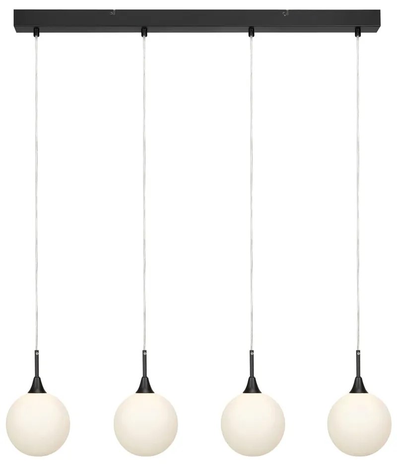 Czarna lampa wisząca Markslöjd Quattro XL Pendant Black 4L