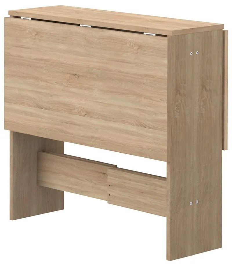 Rozkładany stół w dekorze dębu 76x28 cm Papillon – TemaHome