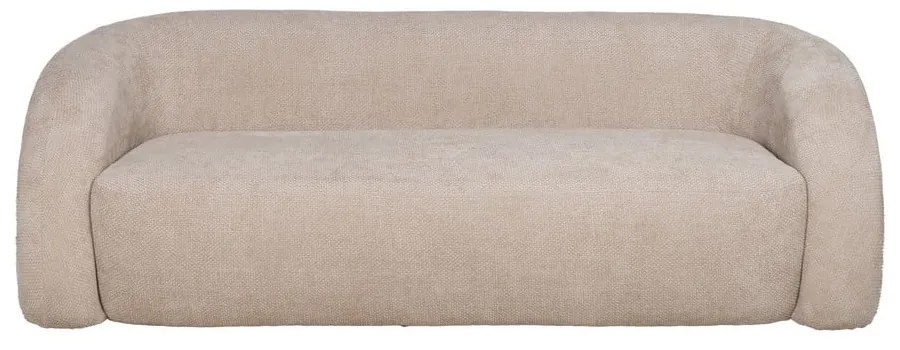 Beżowa sofa z tkaniny szenilowej 200 cm Minimal – Ixia
