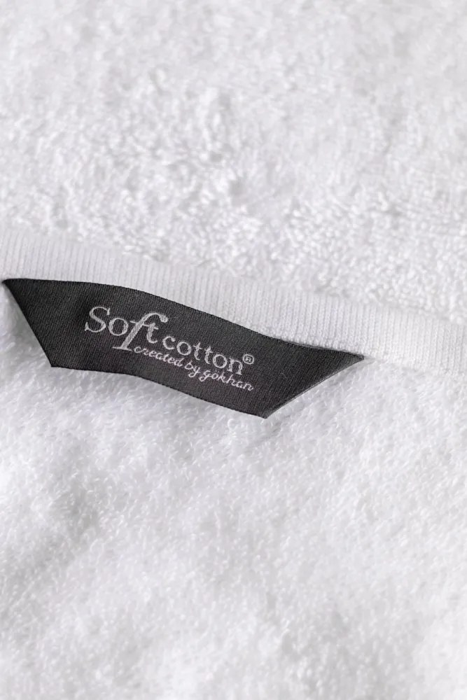 Ręcznik VITA 50x100 cm Biały / lila haft