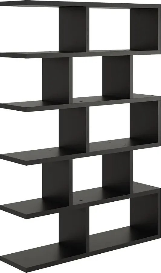 Minimalistyczny Regał Czarny Otwarty Stojący Lub Wiszący F8-P06