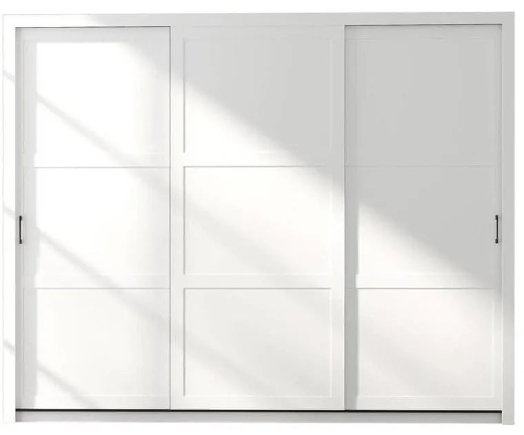Szafa przesuwna - Pascal 255 cm biały mat