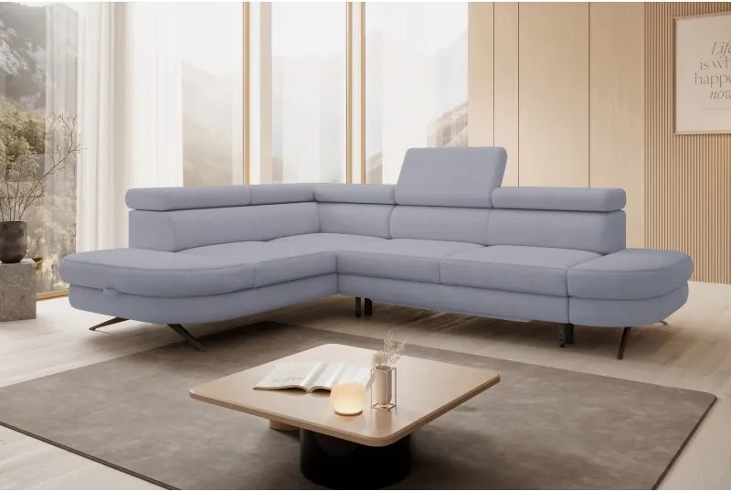 Narożnik OTIS L Lewostronny Regulowane Zagłówki wolnostojący tkanina AURORA 16 WERSAL