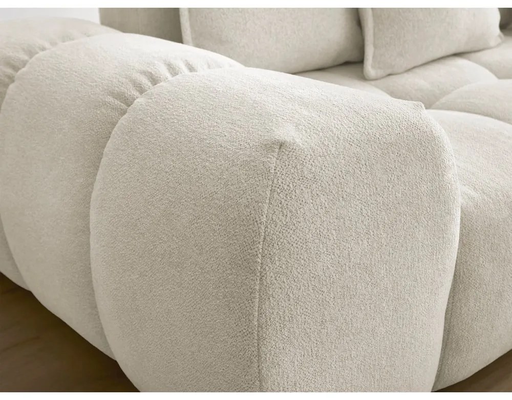 Biała sofa z tkaniny szenilowej 278 cm Everest – Bobochic Paris