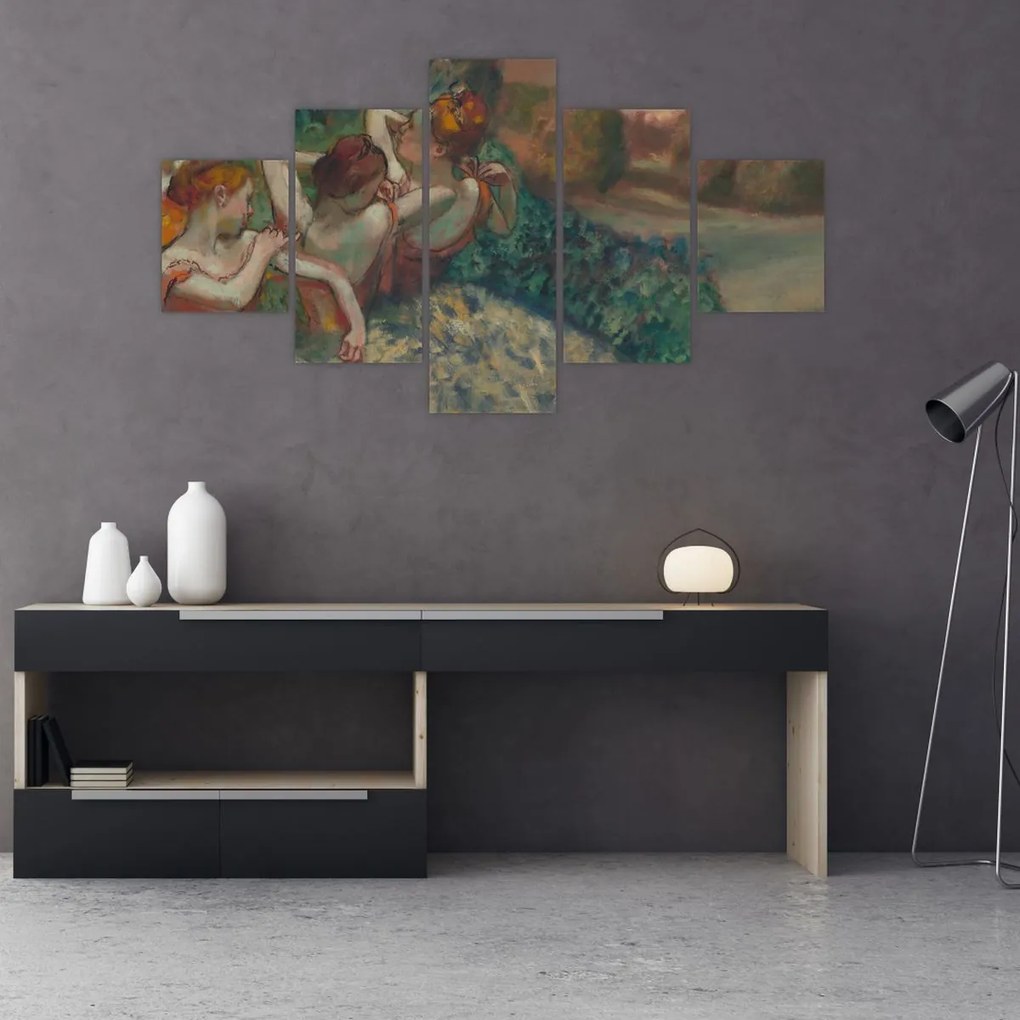 Obraz - Edgar Degas, Four Dancers, reprodukcje (125x70 cm)