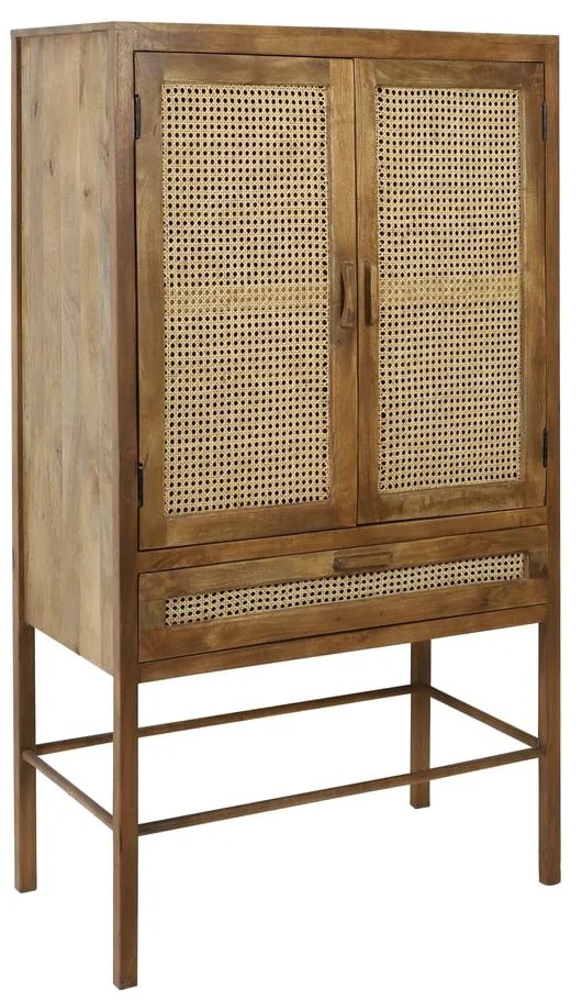 Brązowa komoda z drewna mango 90x160 cm Nipas – Light & Living