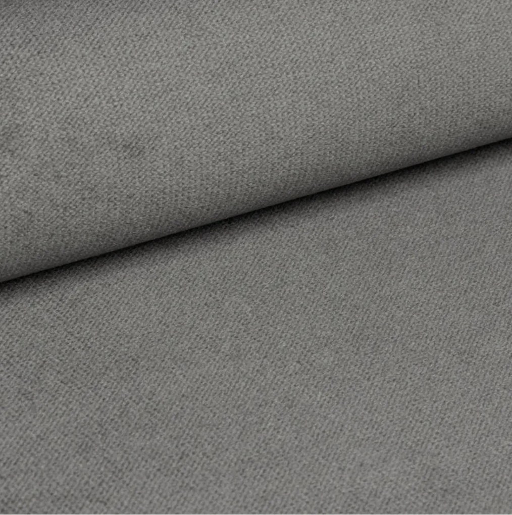Tapicerowane łóżko kontynentalne GLORIEN VELVET 80x200 cm szare Materac: Materac sprężynowy Bonell