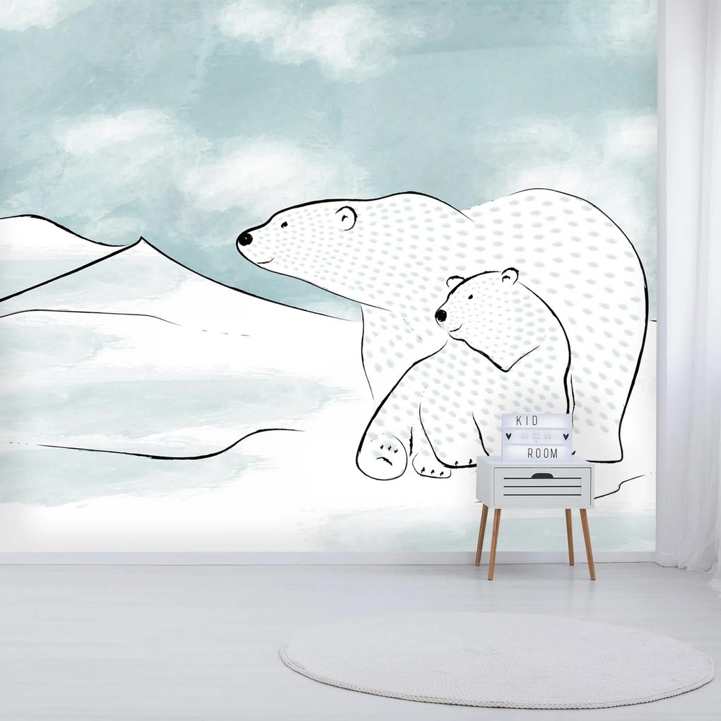 Fototapeta - Niedźwiedzie polarne (196x136 cm)