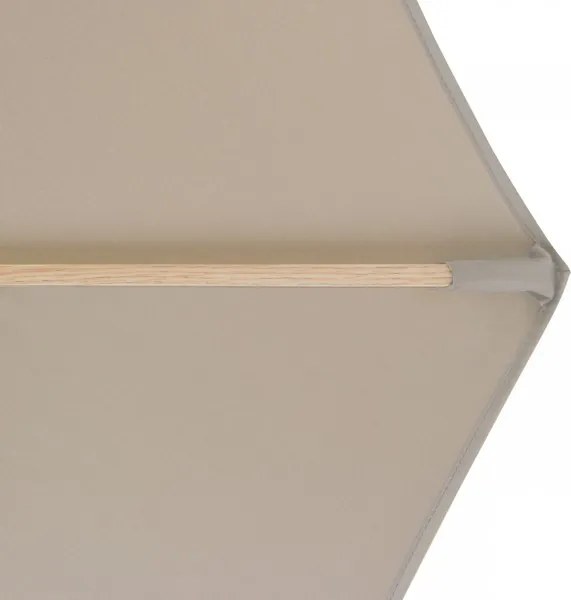 Doppler ALU WOOD parasol ogrodowy 350 cm beżowy
