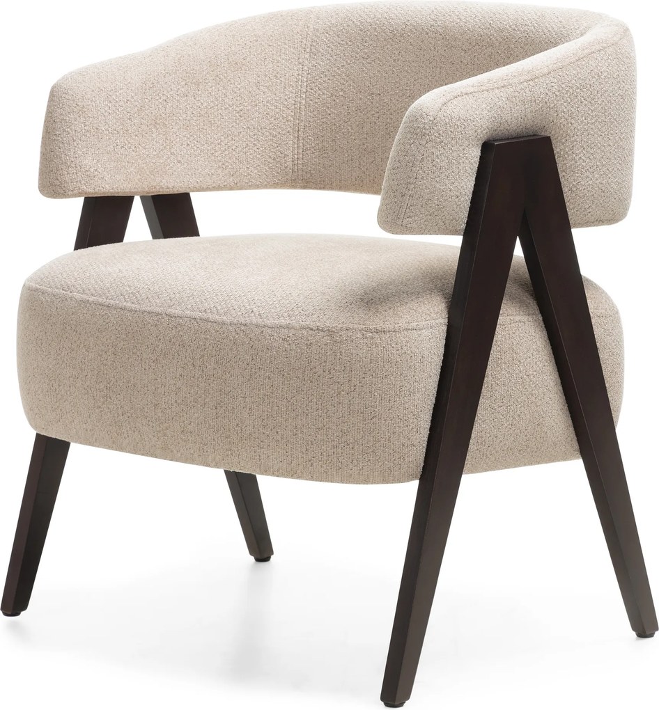 Promocja Beżowy designerski fotel MIZU II. jakość
