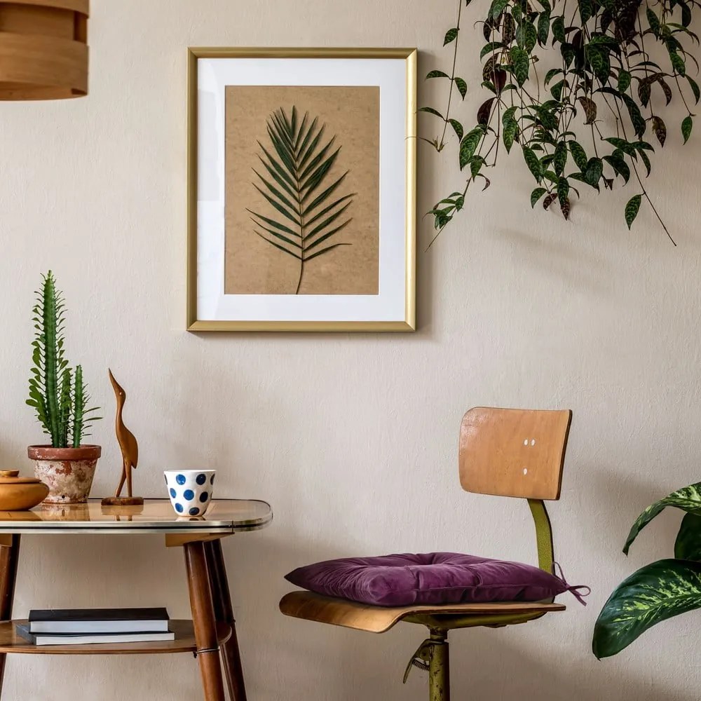 Aksamitna poduszka na krzesło 40x40 cm Aleksa – Restilo