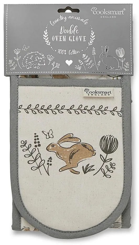 Podwójna bawełniana łapka Cooksmart ®Country Animals