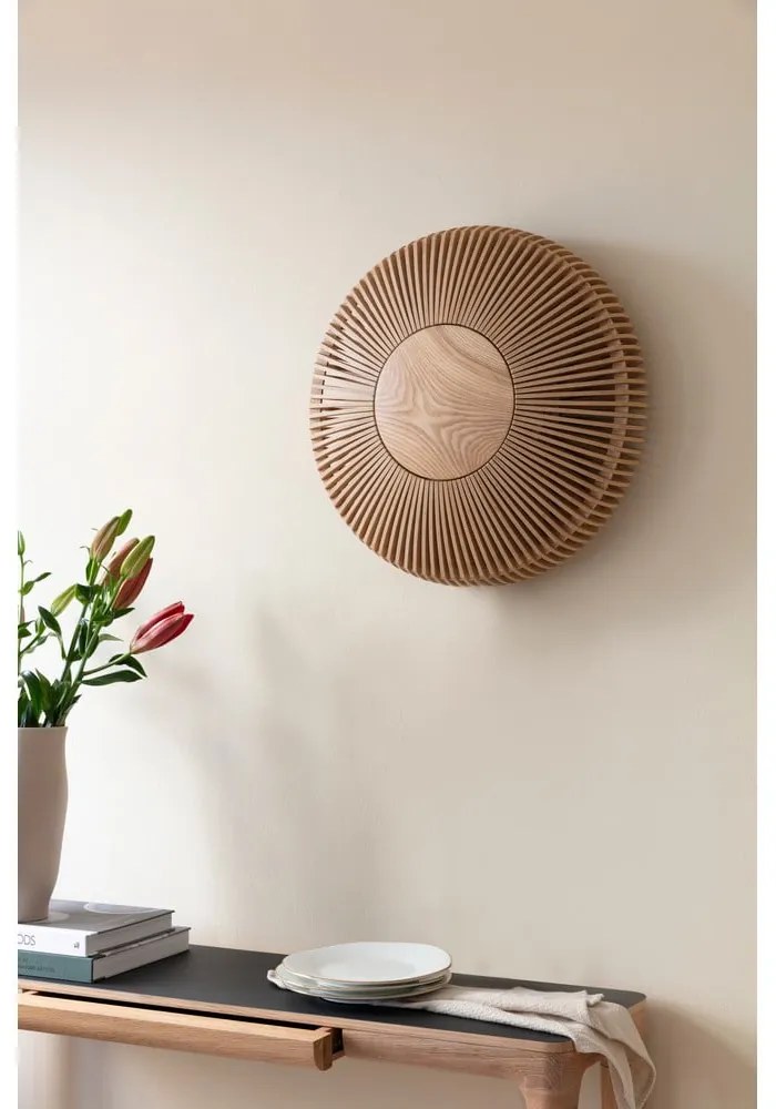 Lampa sufitowa z drewnianym kloszem ø 49 cm Clava Up – UMAGE