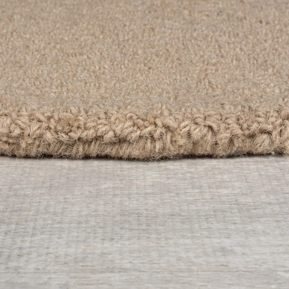 Szarobeżowy wełniany chodnik tkany ręcznie 80x230 cm Mia Ellipse – Flair Rugs