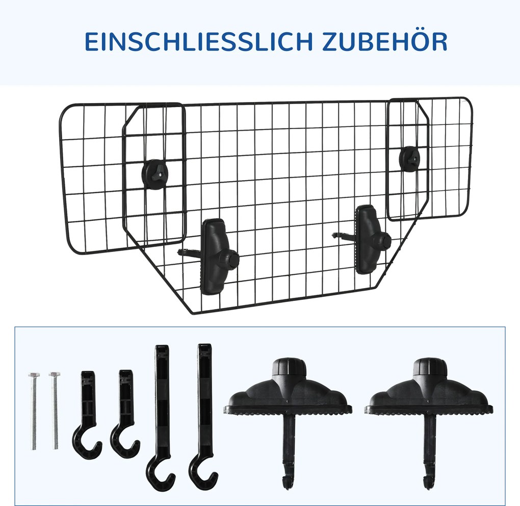 PawHut Bramka Bezpieczeństwa dla Psa Regulowana Osłona 90-120cm Wysoka 405cm Metalowa Czarna | Aosom PL