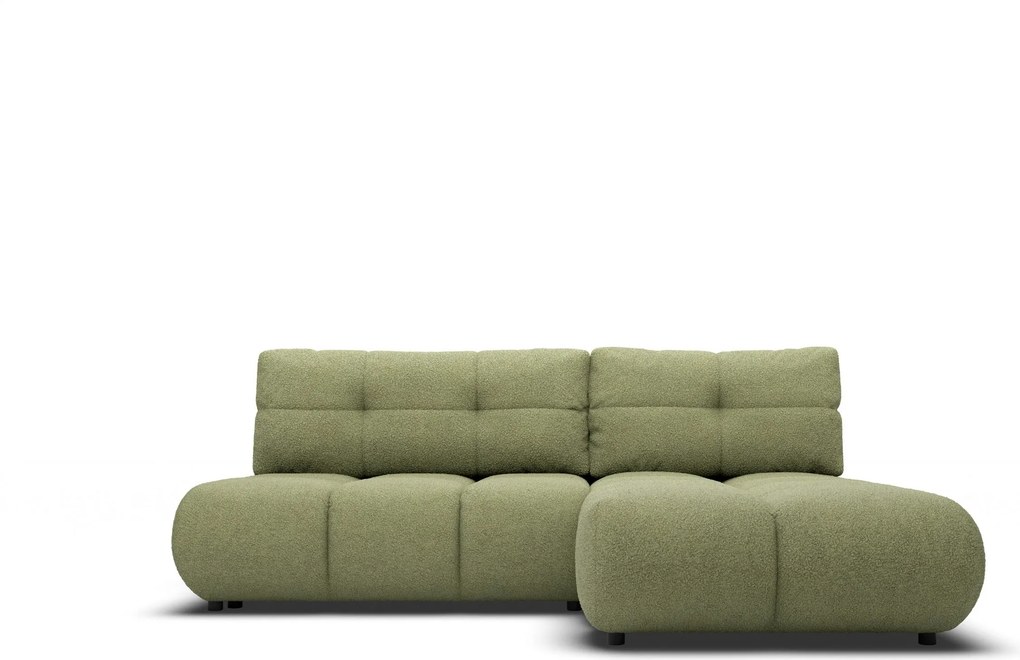 Masseno Narożnik CORSO z funkcją spania i pojemnikiem na pościel Narozniki L, Rozkładana sofa - Zielony, NOW OR NEVER 38