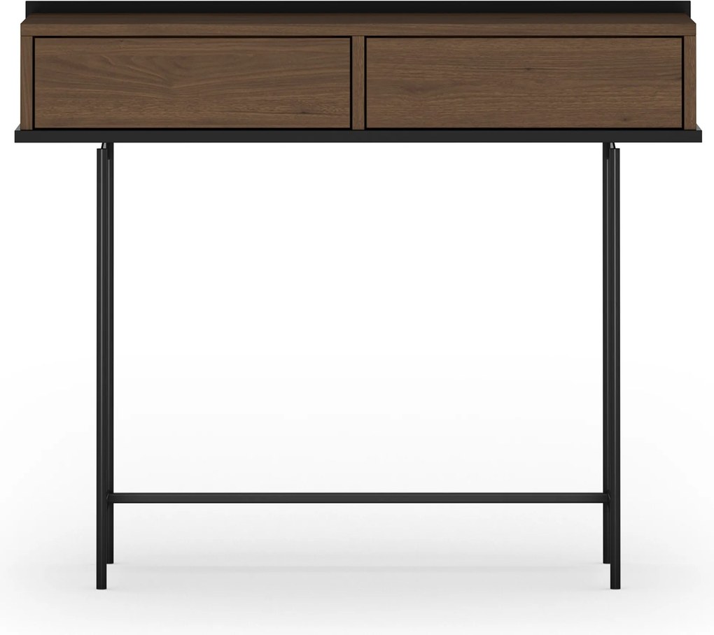 Toaletka Zenar 100 cm z szufladami - orzech elegant / czarny