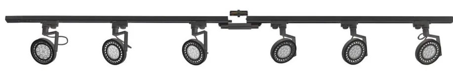 Zuma Line 3028 - Reflektor do systemu szynowego MASTER 6xGU10/10W/230V czarny