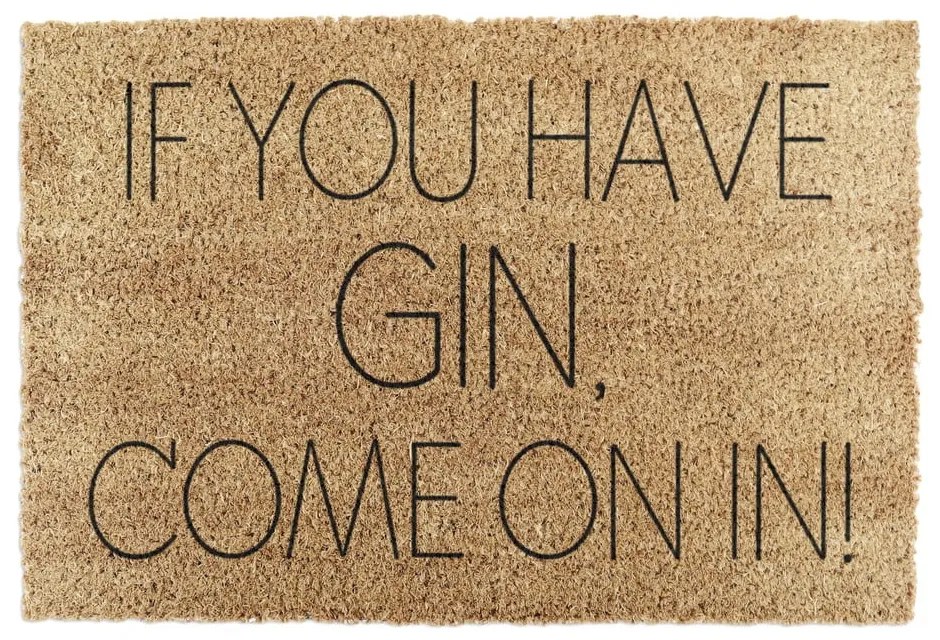 Wycieraczka z włókna kokosowego 40x60 cm If You Have Gin – Artsy Doormats