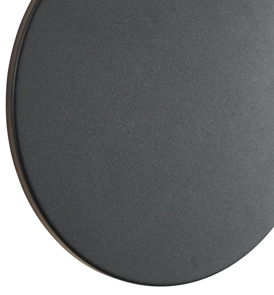 Zewnętrzna lampa ścienna czarna z LED IP54 - Soleil