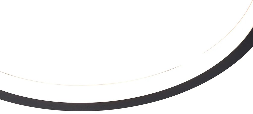 Lampa sufitowa czarna z diodą LED 3-stopniowy ściemniacz 4-światła - Lupolo Nowoczesny Oswietlenie wewnetrzne