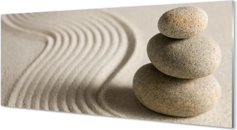 Szkło do Kuchni na Ścianę Tekstura Piaskowca i Piasku