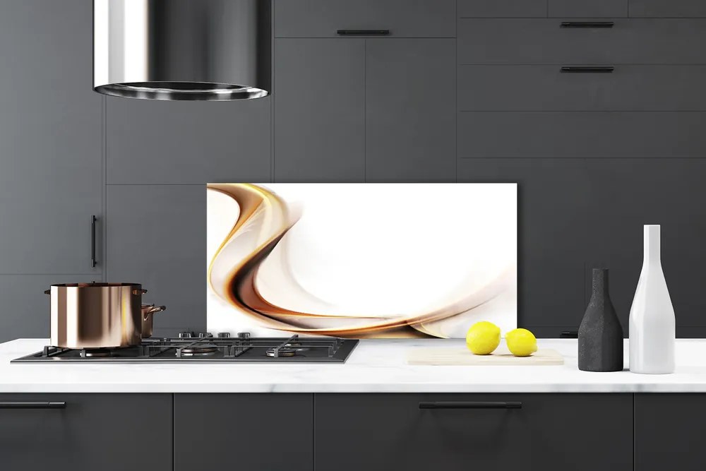 Panel Szklany do Kuchni Synteza Linii i Koloru