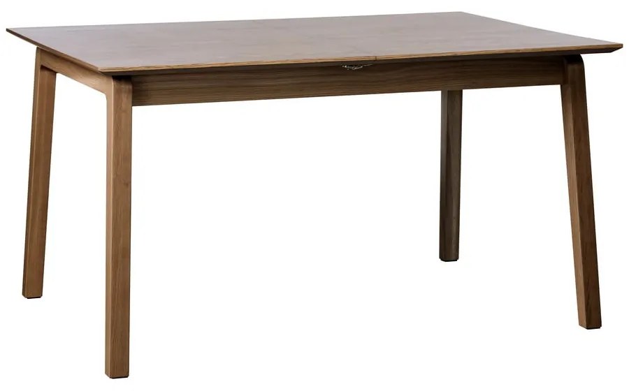 Brązowy rozkładany stół z blatem w dekorze dębu 95x200 cm Bari – Unique Furniture