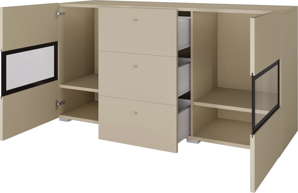 Komoda BAROLO 132 cm do Salonu Sypialni Beż jasny