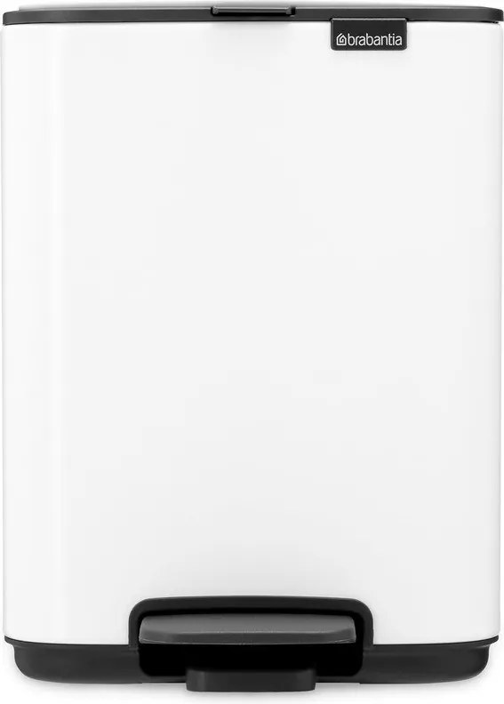 Biały stalowy kosz na śmieci z pedałem 4 l Bo – Brabantia