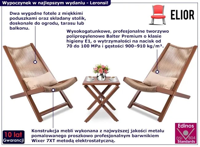 3 częściowy zestaw ogrodowy toffi P0-P97