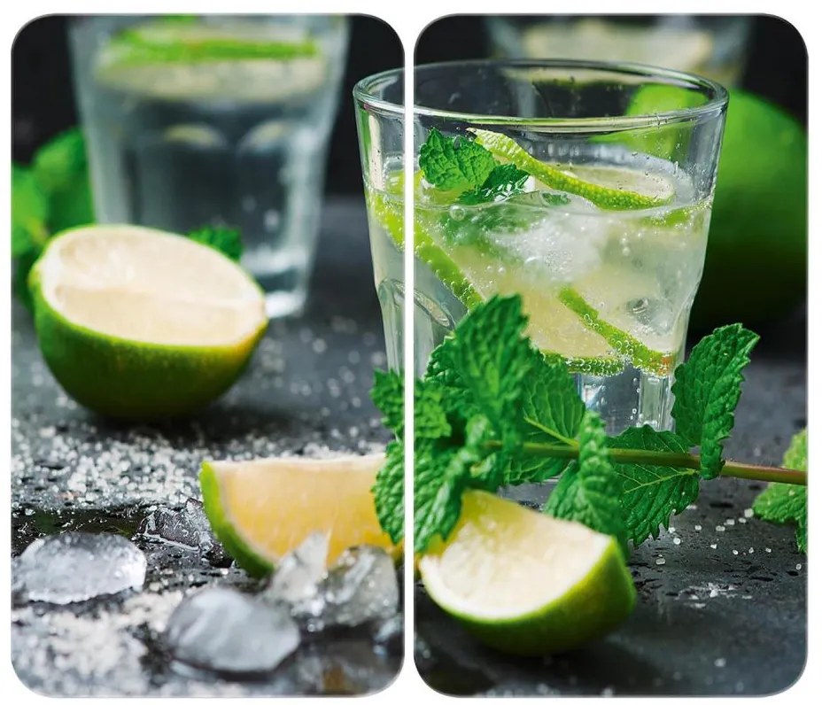 WENKO 2521482100 - Pokrywa na kuchenkę 52x30 cm wielobarwna/szara/przezroczysta