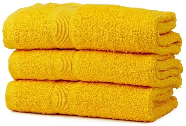 Ręcznik SOFT 50x90 cm żółty, 100% bawełna
