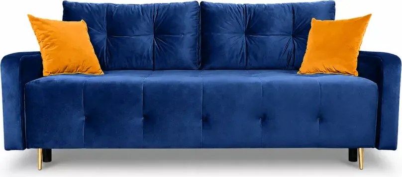 Kanapa Sorento - nowoczesna sofa z pojemnikiem na pościel i funkcją spania