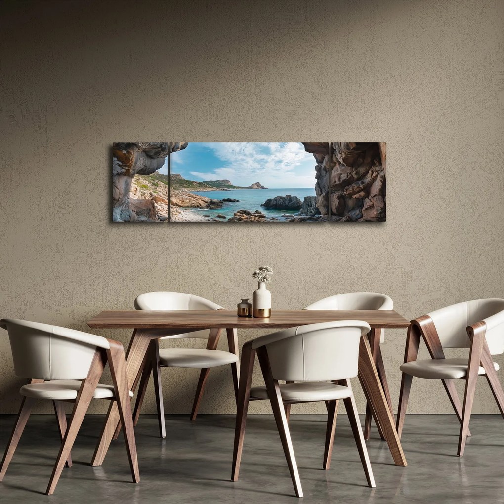 Obraz - Jaskinia przy morzu (170x50 cm)