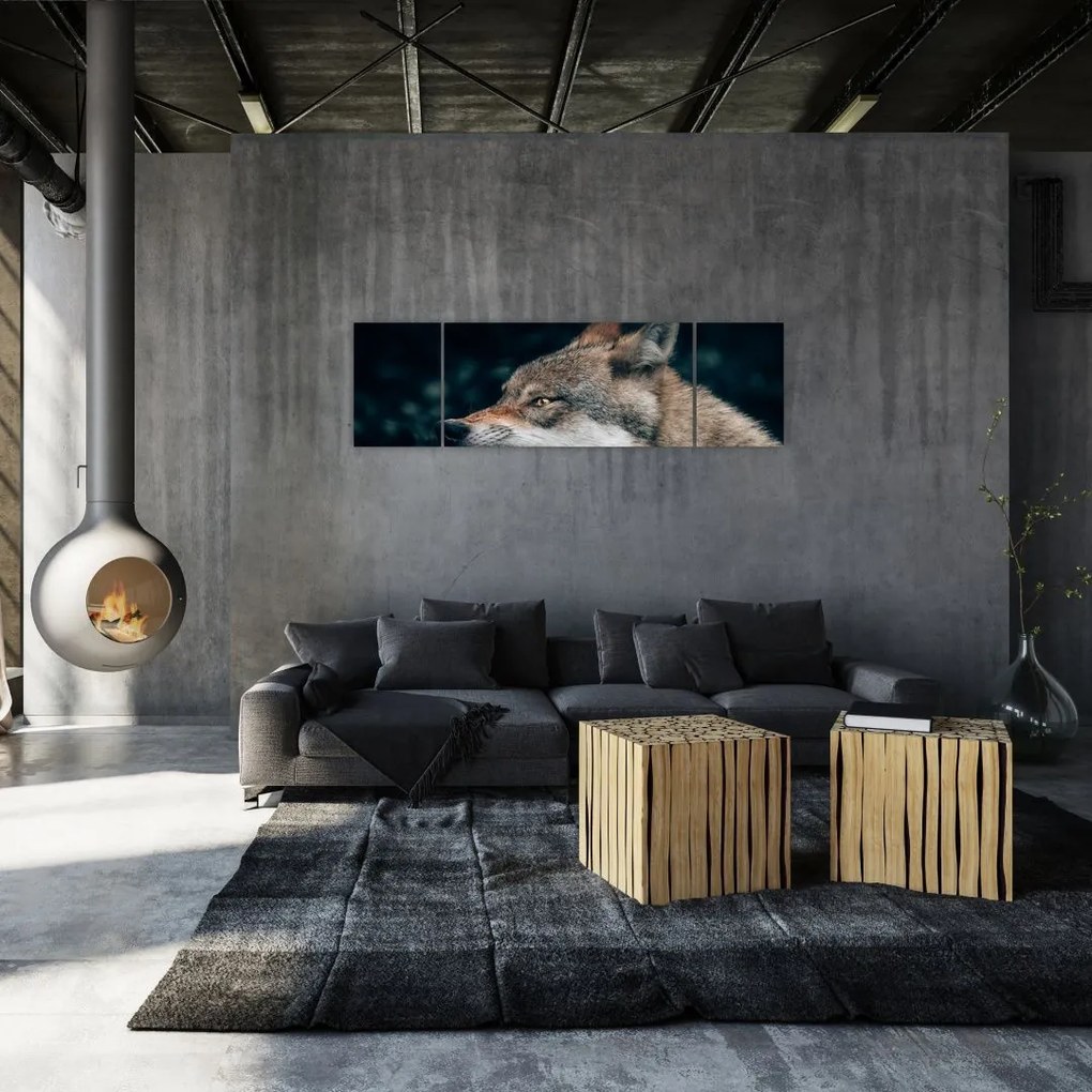 Obraz wilka (170x50 cm)